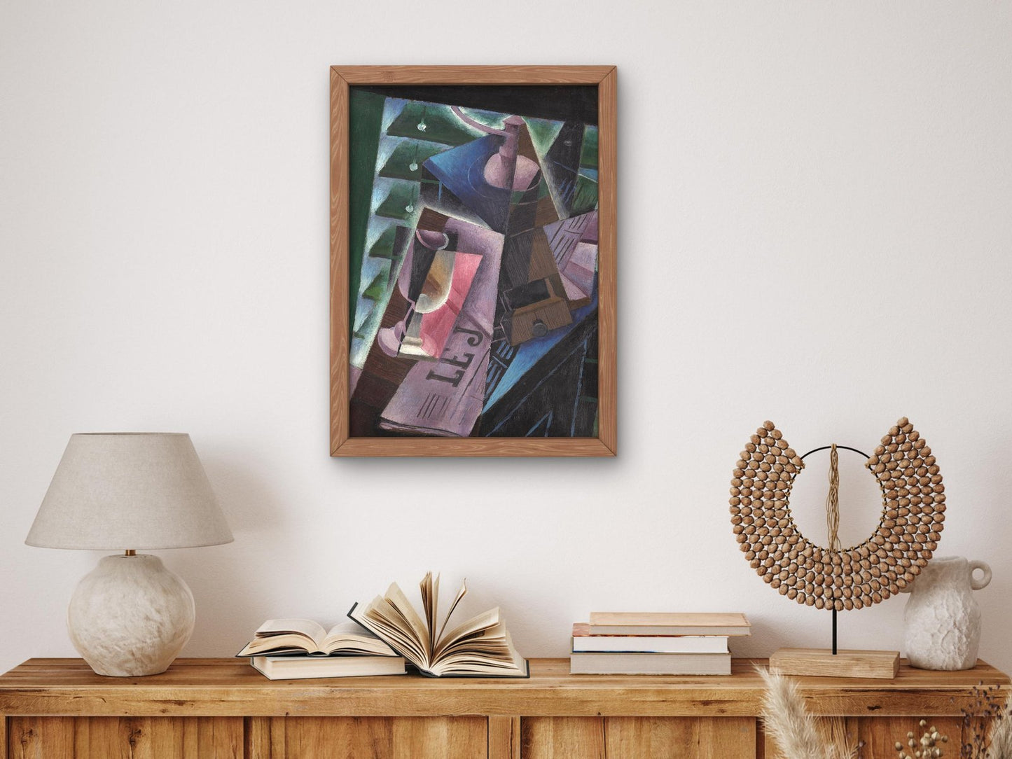 Coffee Grinder and Glass by Juan Gris, 1915, Cubism and Abstract Art, fine art print