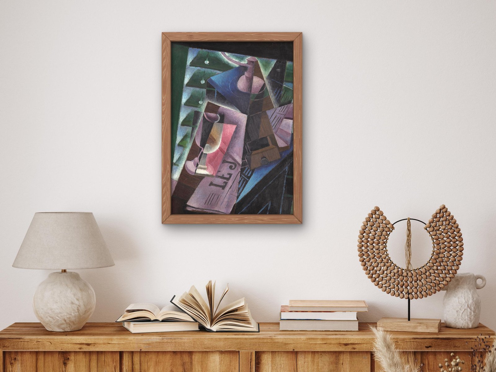 Coffee Grinder and Glass by Juan Gris, 1915, Cubism and Abstract Art, fine art print
