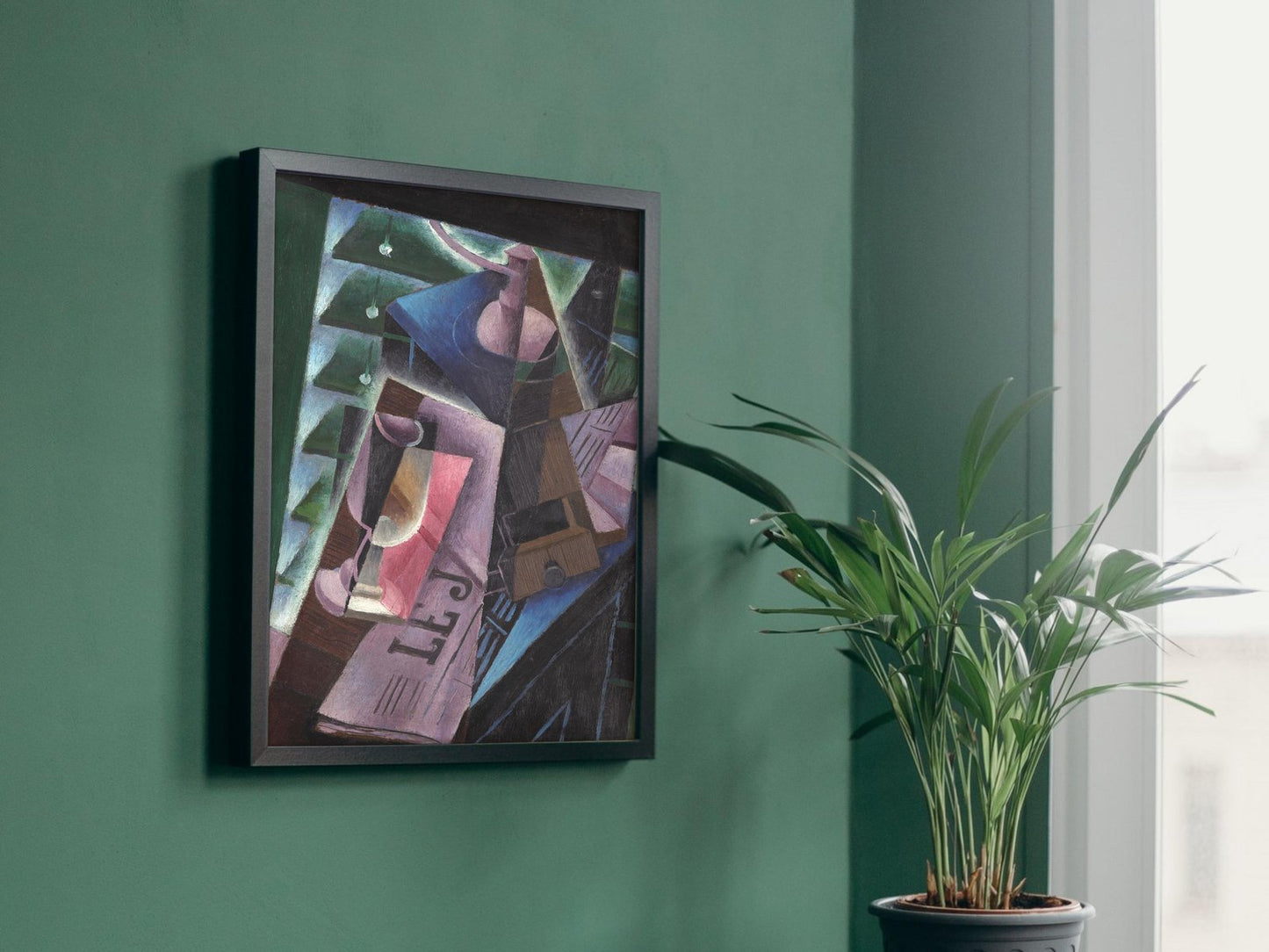 Coffee Grinder and Glass by Juan Gris, 1915, Cubism and Abstract Art, fine art print
