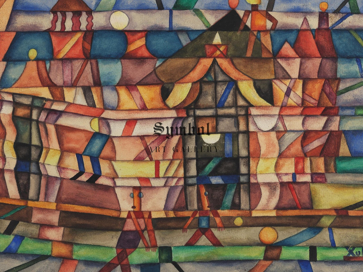 Colonial House by Xul Solar, 1924, Art Deco and American Modernism, fine art print