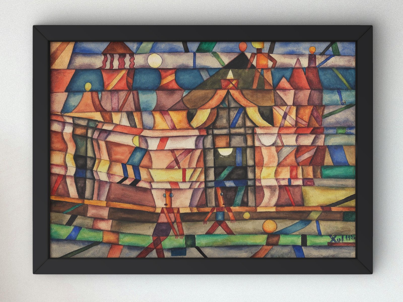 Colonial House by Xul Solar, 1924, Art Deco and American Modernism, fine art print