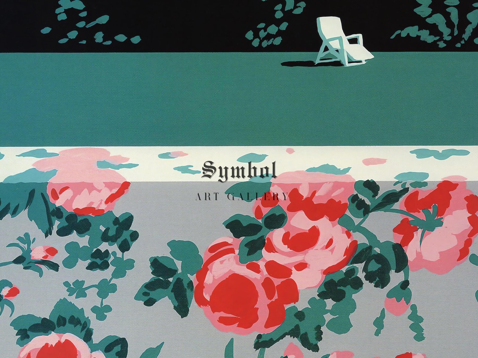 Color Contrasts by Hiroshi Nagai, contemporary retrowave vaporwave art, fine art print