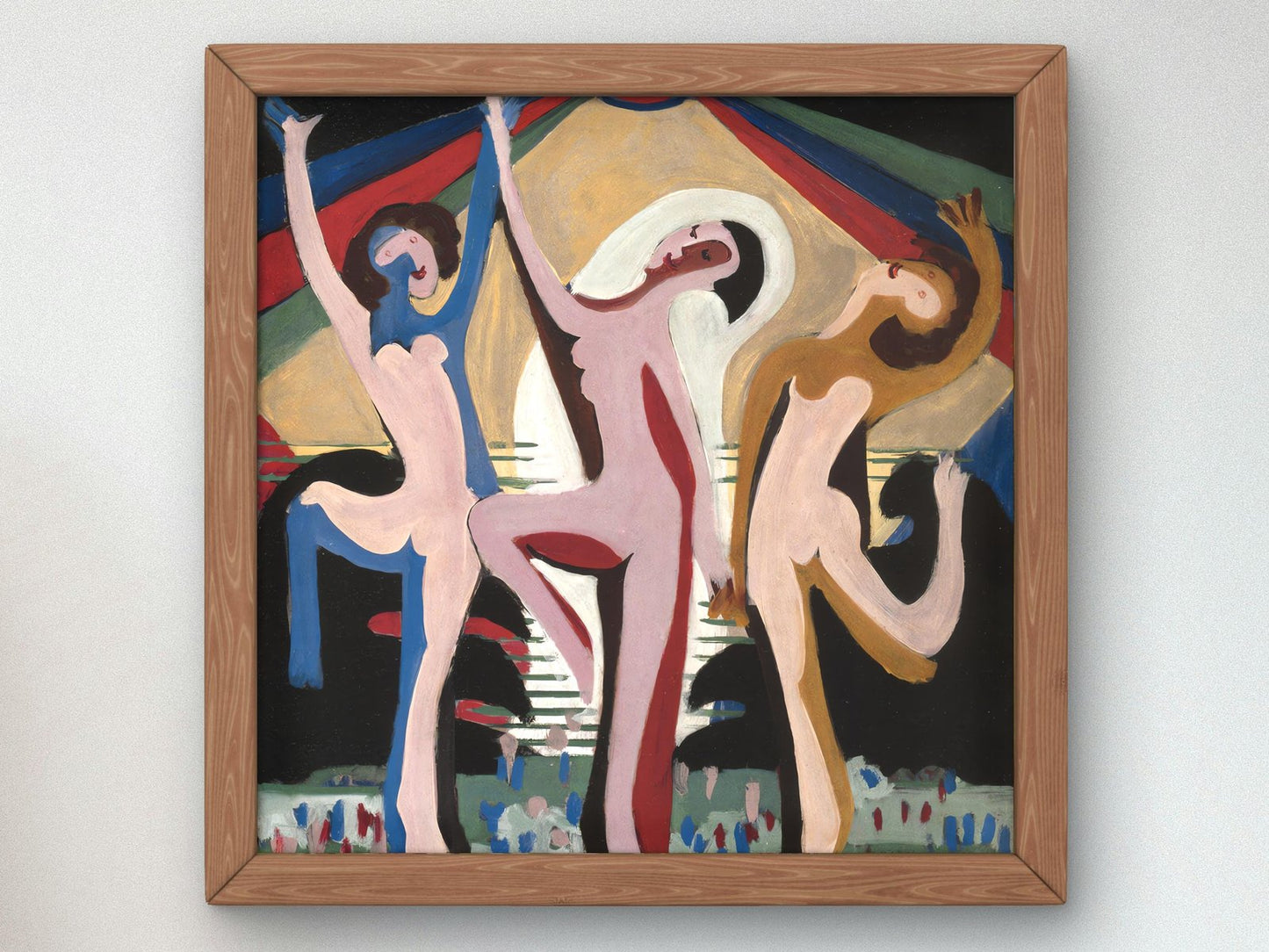 Colourful Dance by Ernst Ludwig Kirchner, 1932, Expressionism and Fauvism, fine art print