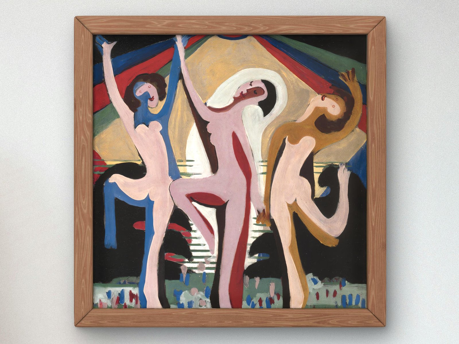 Colourful Dance by Ernst Ludwig Kirchner, 1932, Expressionism and Fauvism, fine art print
