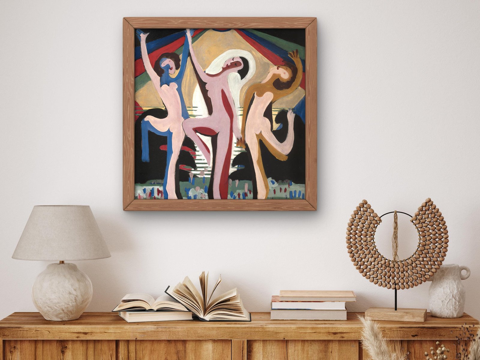 Colourful Dance by Ernst Ludwig Kirchner, 1932, Expressionism and Fauvism, fine art print