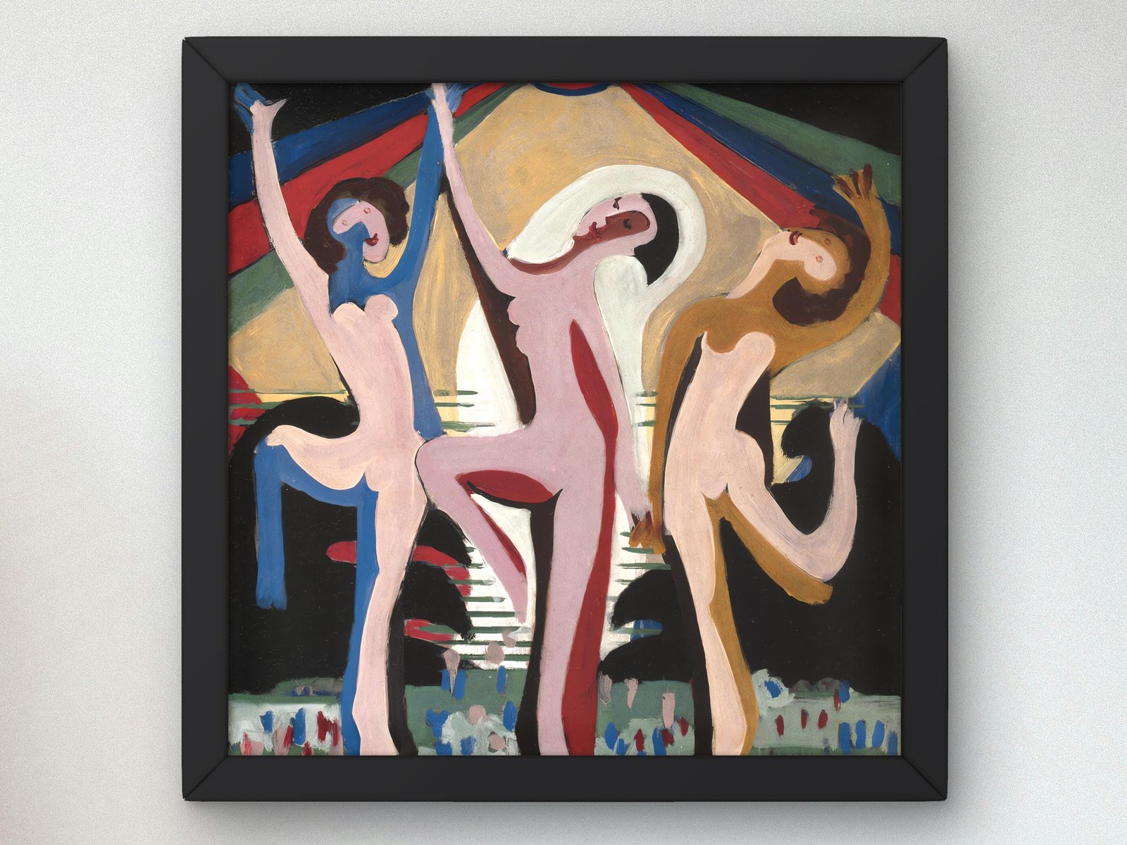 Colourful Dance by Ernst Ludwig Kirchner, 1932, Expressionism and Fauvism, fine art print