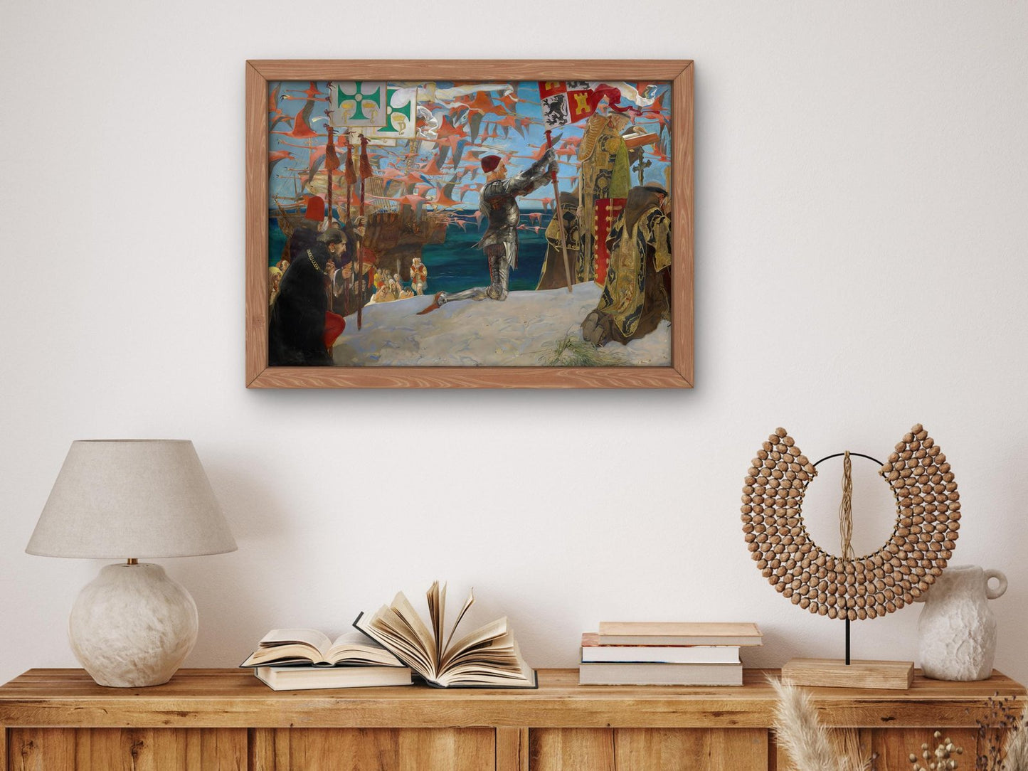 Columbus dans le Nouveau Monde by Paul Gervais, 1906, Romanticism and Classical Landscapes, fine art print