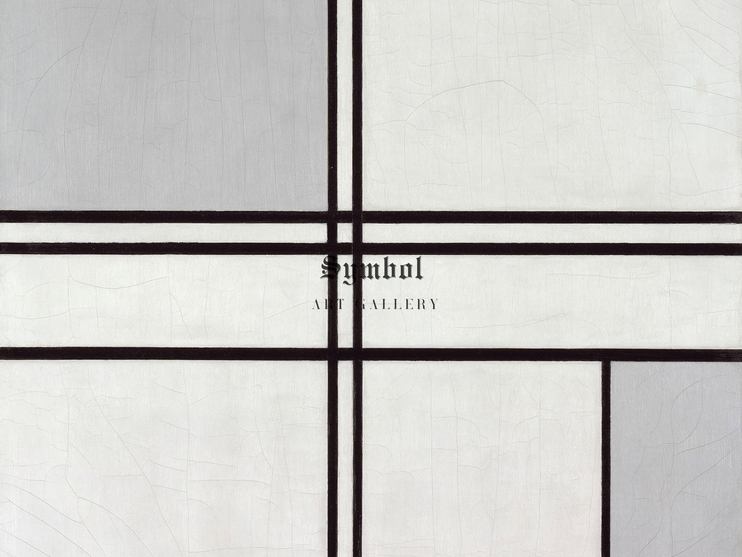 Composition No 1 Gray Red by Piet Mondrian, 1935, Cubism and Abstract Art, fine art print