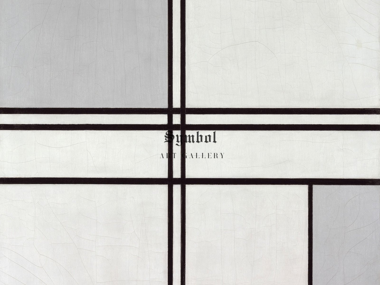 Composition No 1 Gray Red by Piet Mondrian, 1935, Cubism and Abstract Art, fine art print