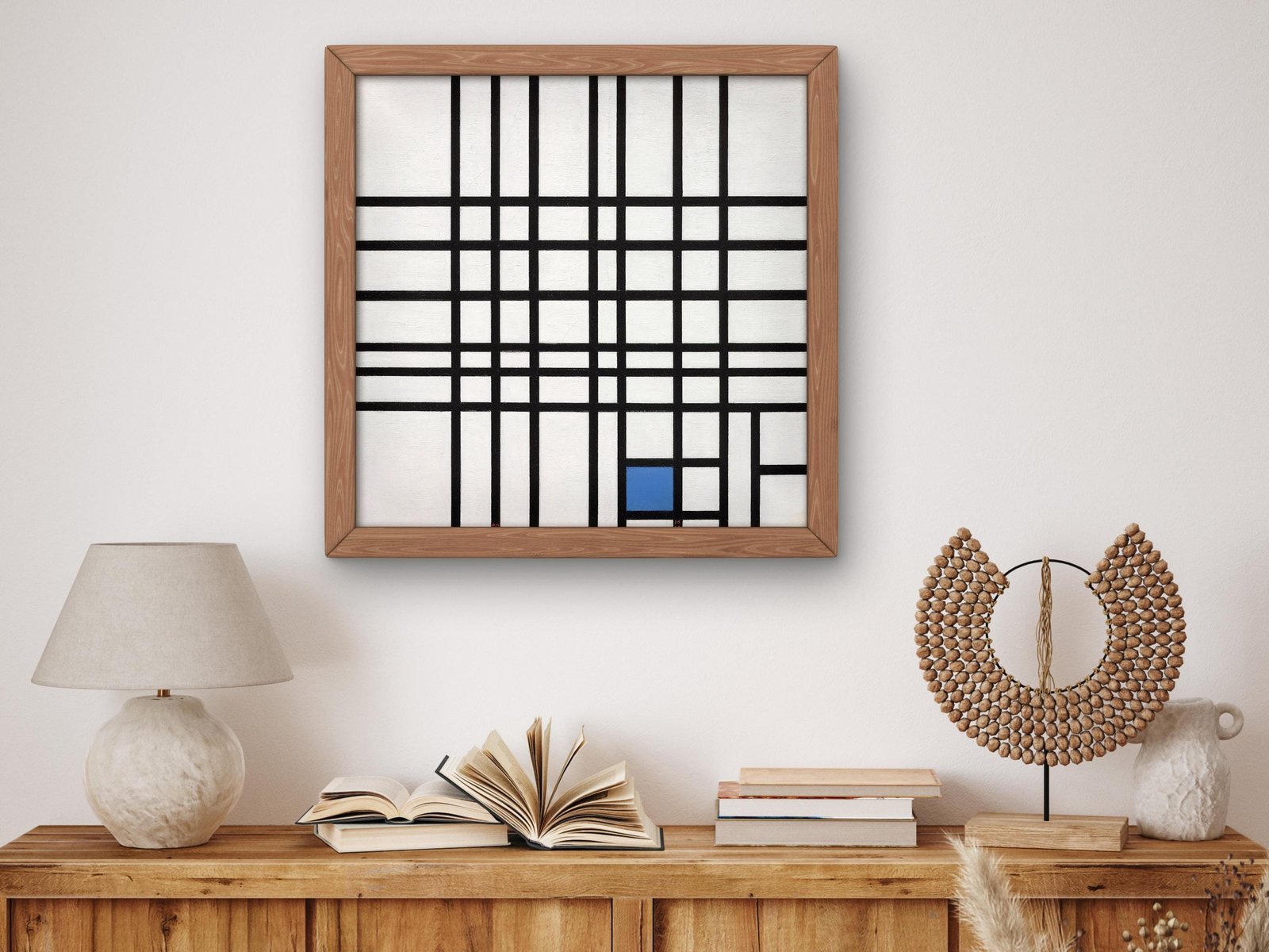 Composition No. 12 with Blue by Piet Mondrian, 1936, Cubism and Abstract Art, fine art print