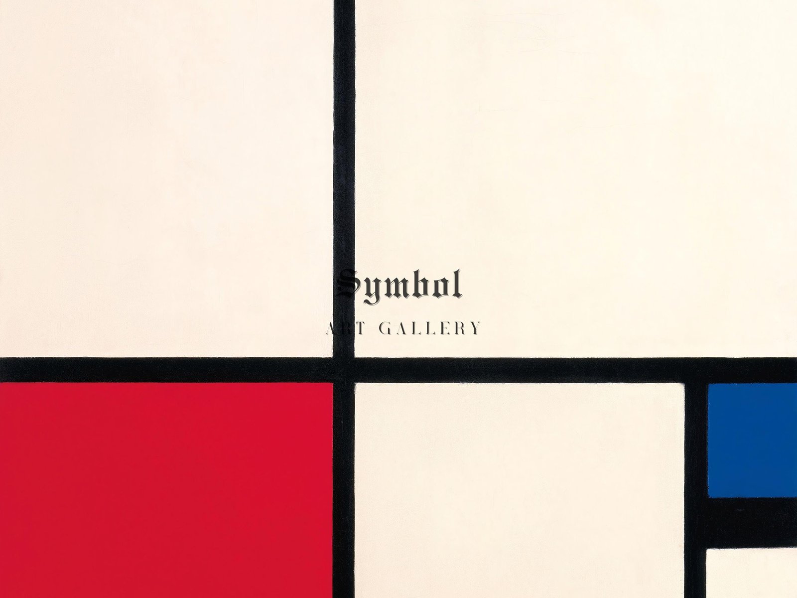 Composition No. I with Red and Blue by Piet Mondrian, 1931, Cubism and Abstract Art, fine art print