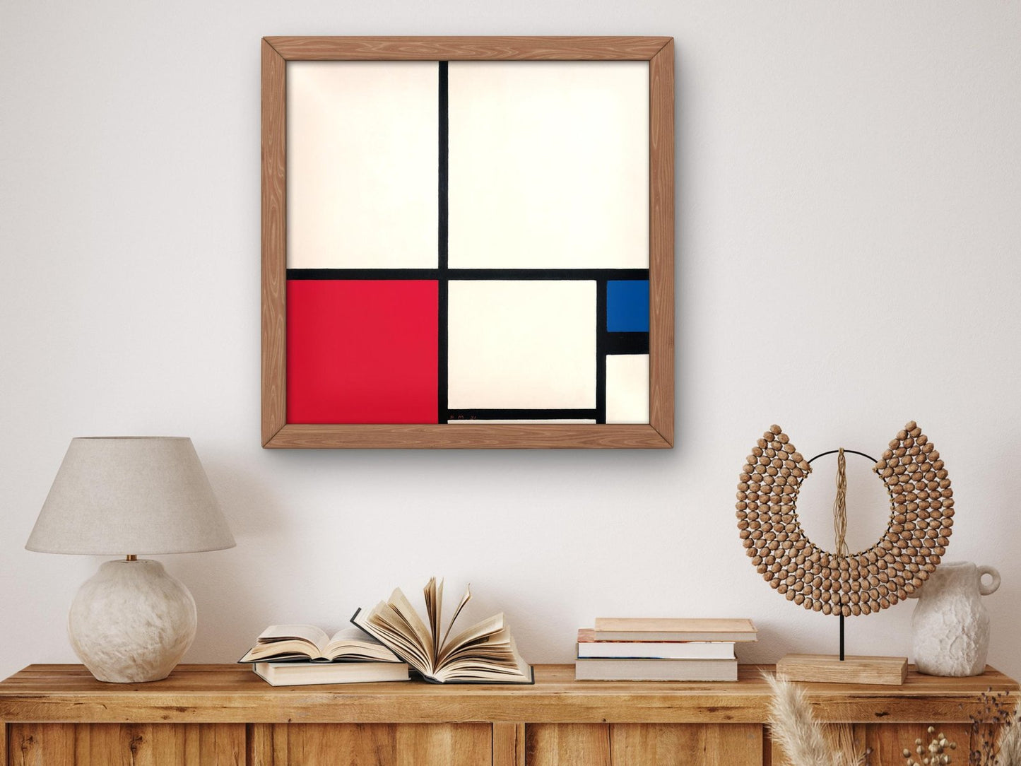 Composition No. I with Red and Blue by Piet Mondrian, 1931, Cubism and Abstract Art, fine art print