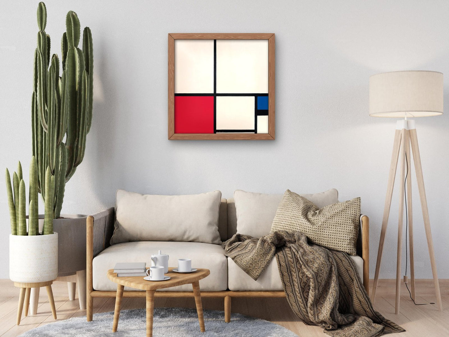 Composition No. I with Red and Blue by Piet Mondrian, 1931, Cubism and Abstract Art, fine art print