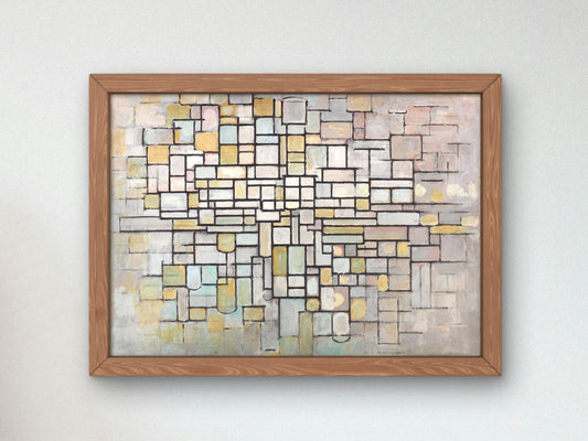 Composition No. II by Piet Mondrian, 1913, Cubism and Abstract Art, fine art print