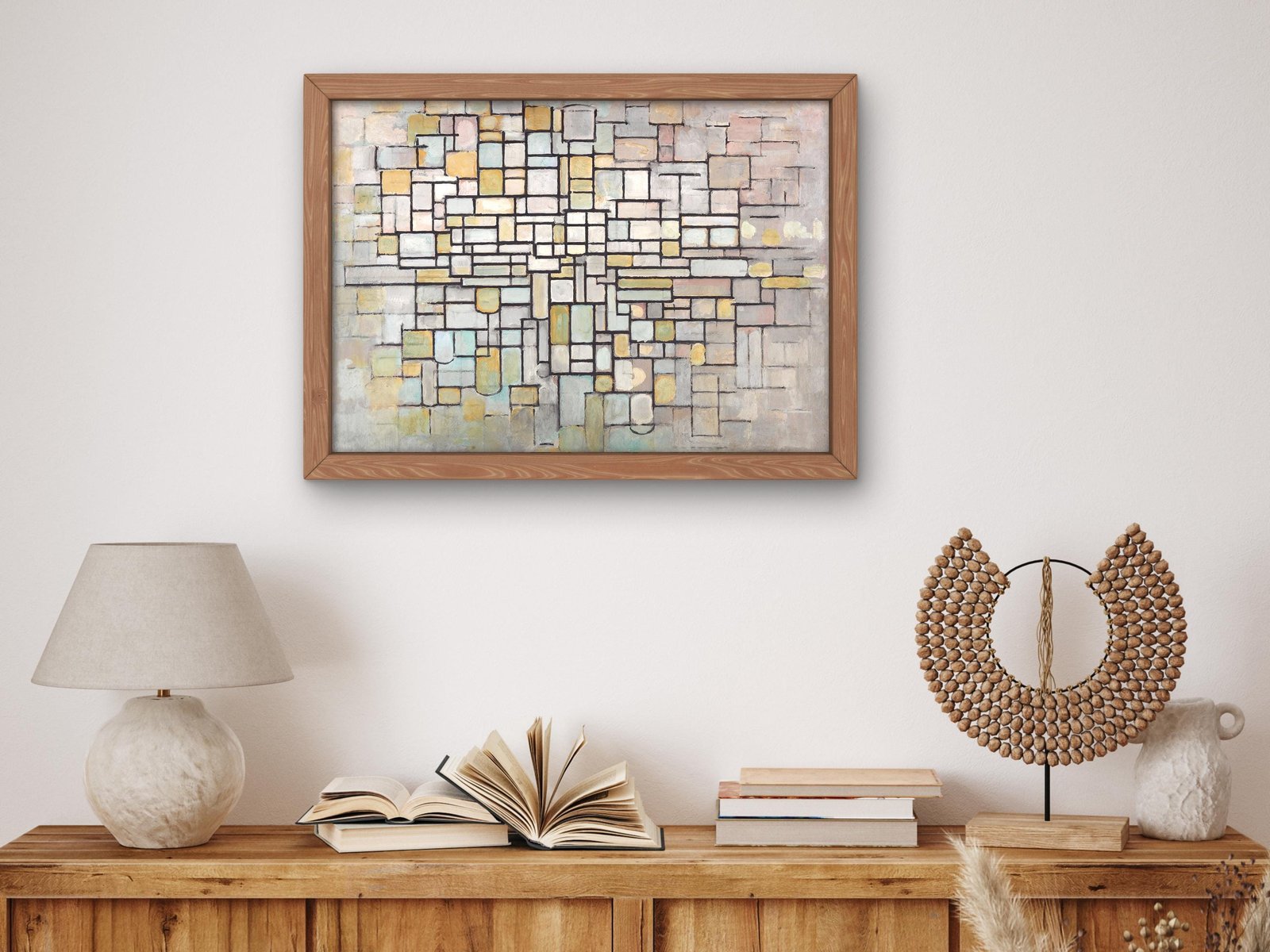 Composition No. II by Piet Mondrian, 1913, Cubism and Abstract Art, fine art print