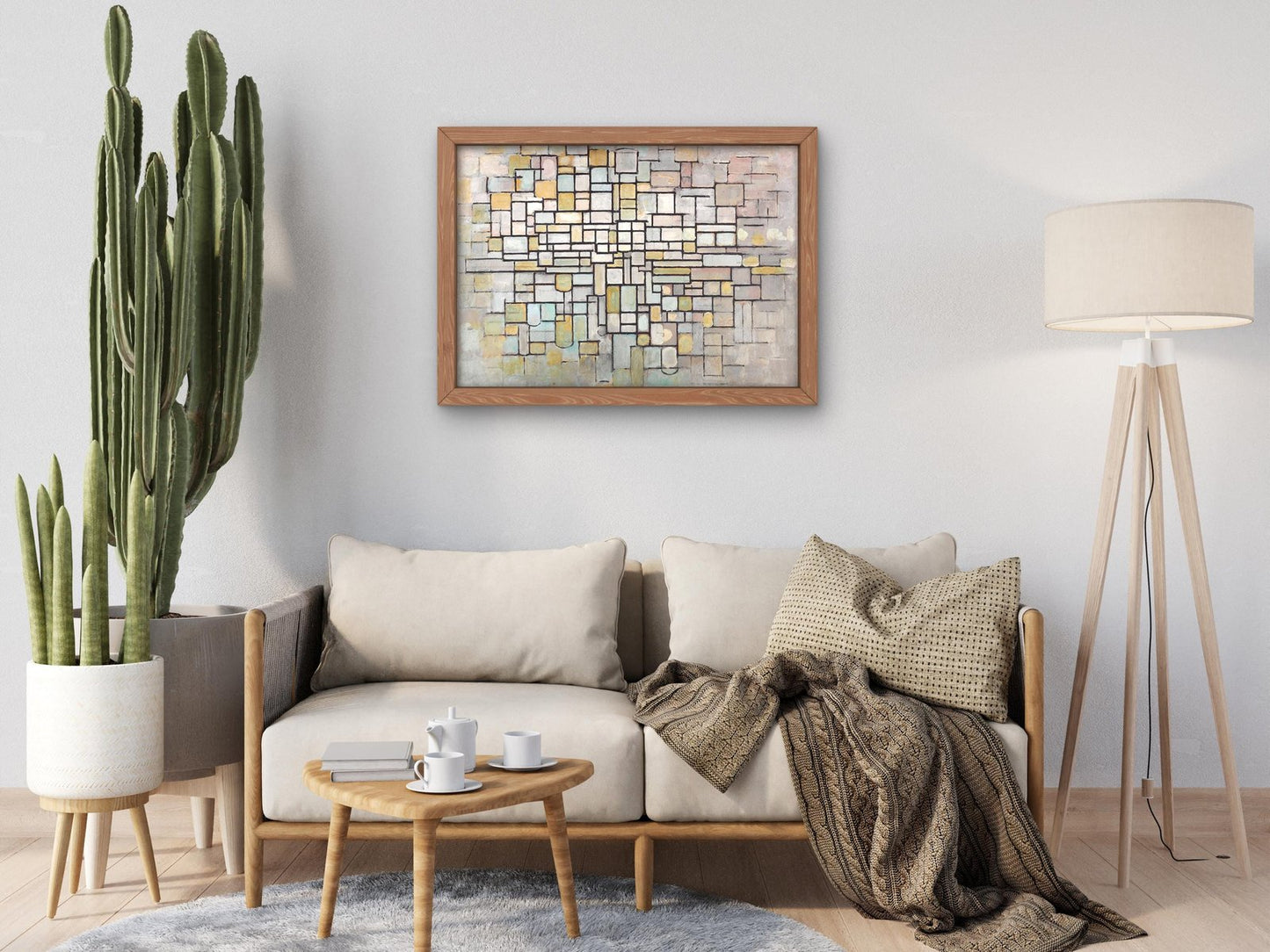 Composition No. II by Piet Mondrian, 1913, Cubism and Abstract Art, fine art print