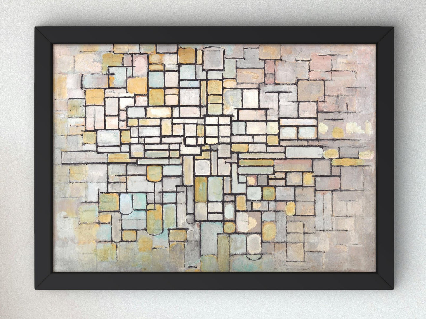 Composition No. II by Piet Mondrian, 1913, Cubism and Abstract Art, fine art print