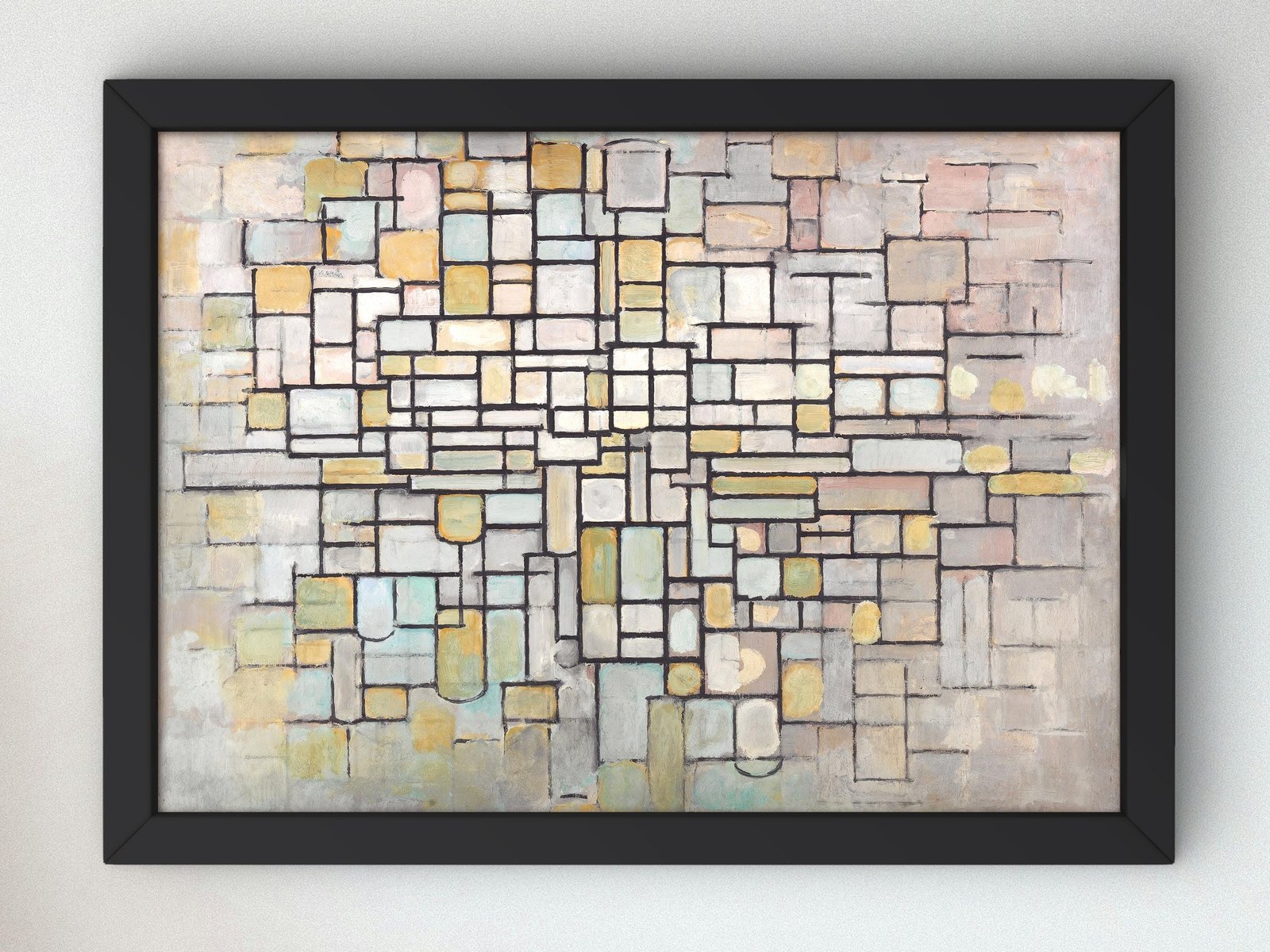 Composition No. II by Piet Mondrian, 1913, Cubism and Abstract Art, fine art print