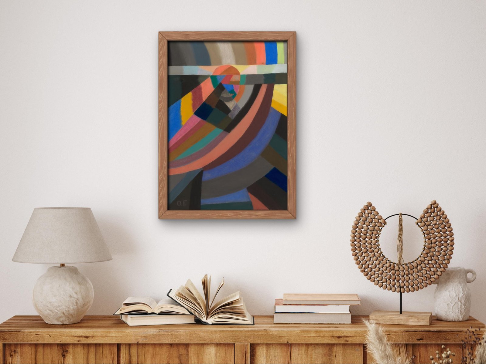 Composition by Otto Freundlich, 1924, Cubism and Abstract Art, fine art print