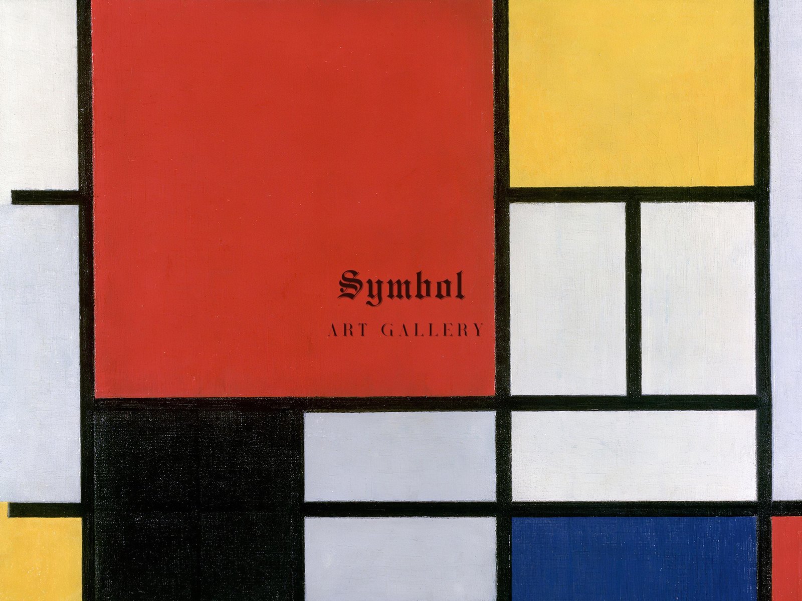 Composition Red Yellow Black Gray Blue by Piet Mondrian, 1921, Cubism and Abstract Art, fine art print