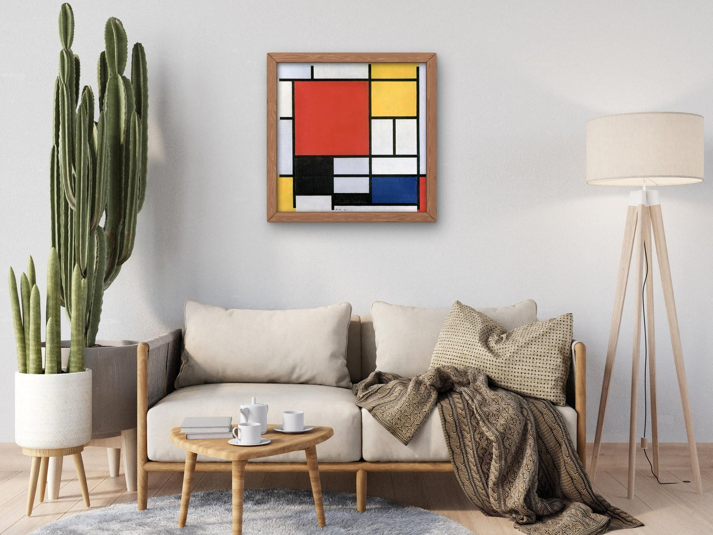 Composition Red Yellow Black Gray Blue by Piet Mondrian, 1921, Cubism and Abstract Art, fine art print