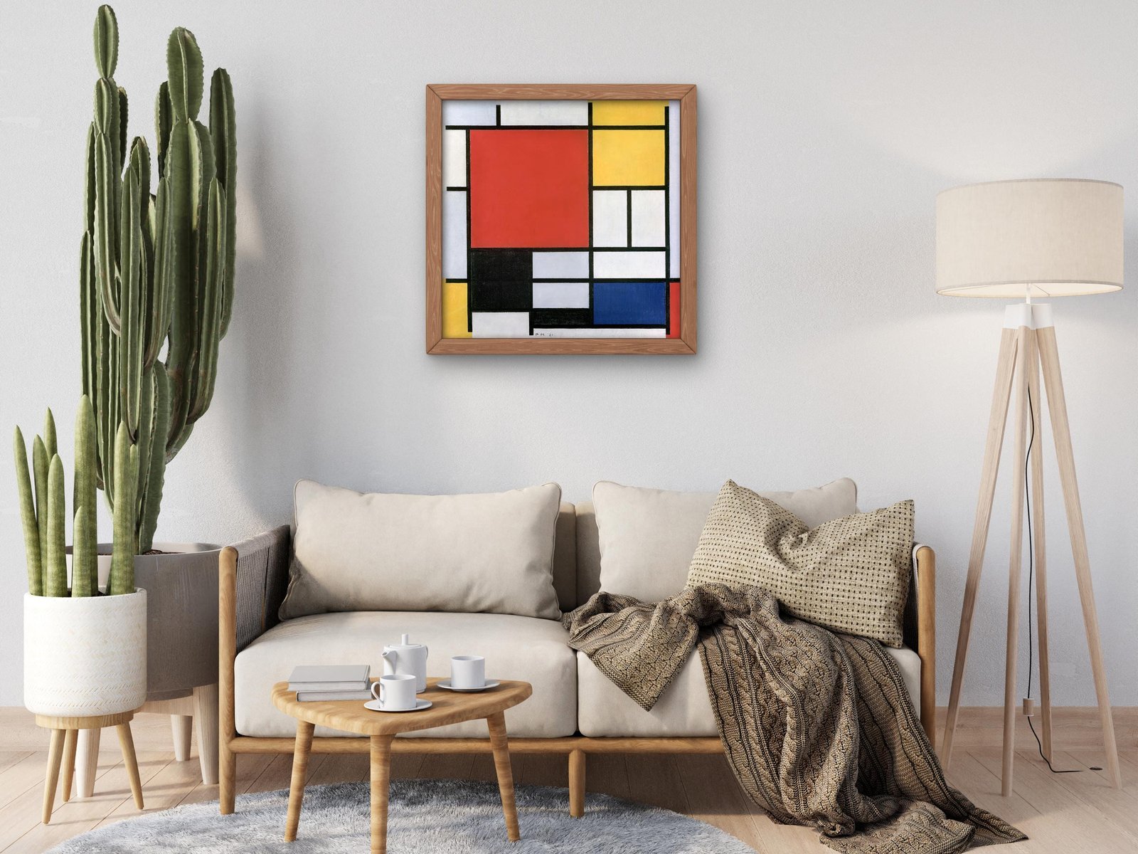 Composition Red Yellow Black Gray Blue by Piet Mondrian, 1921, Cubism and Abstract Art, fine art print
