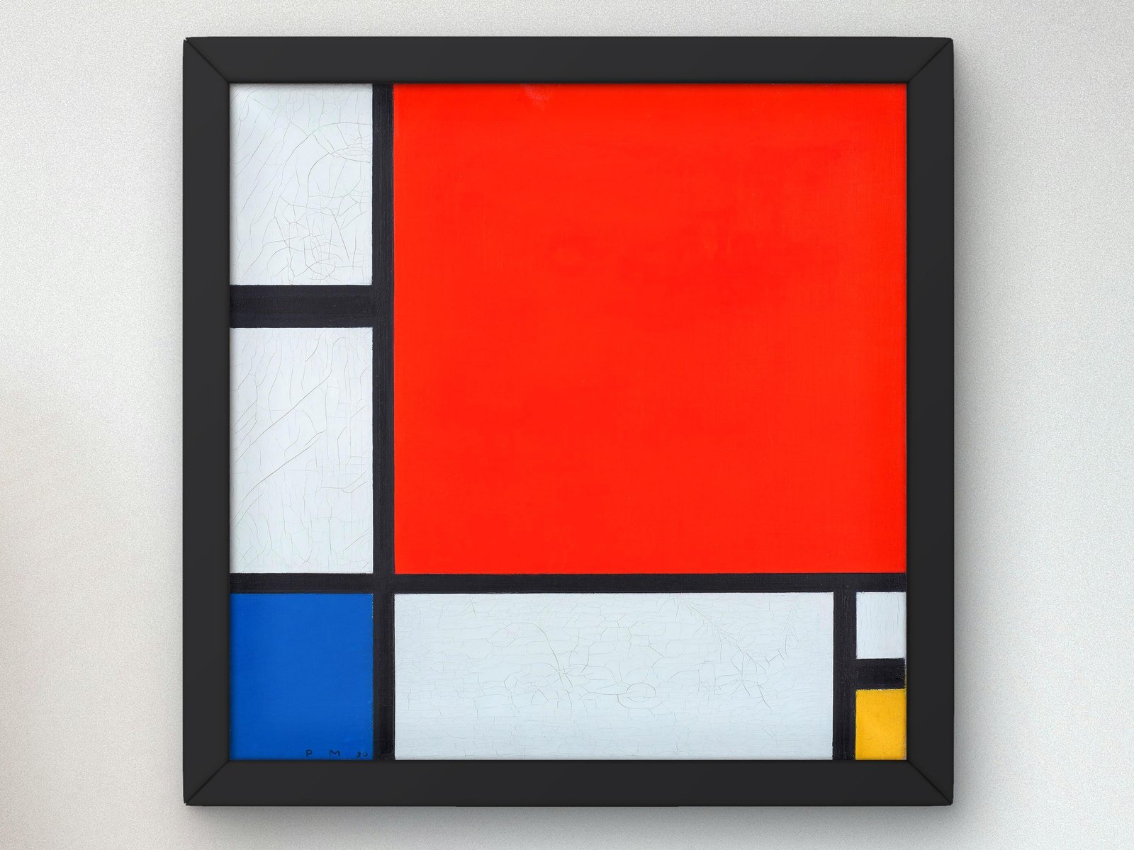 Composition with Red and Blue and Yellow by Piet Mondrian, 1931, Cubism and Abstract Art, fine art print