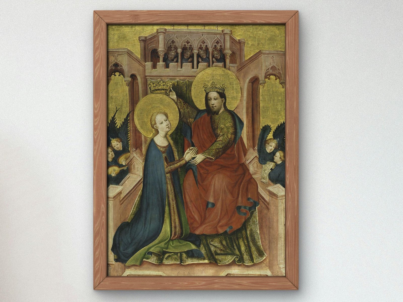 Coronation of the Virgin by Master of the Frondenberg Altarpiece, 1410, Medieval and Byzantine Art, fine art print