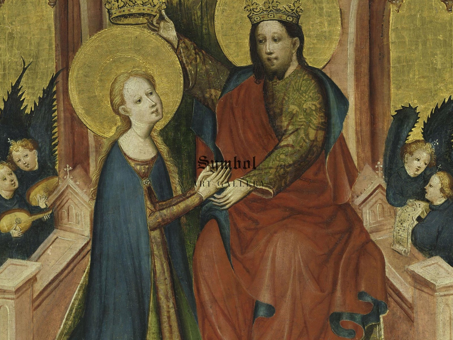 Coronation of the Virgin by Master of the Frondenberg Altarpiece, 1410, Medieval and Byzantine Art, fine art print