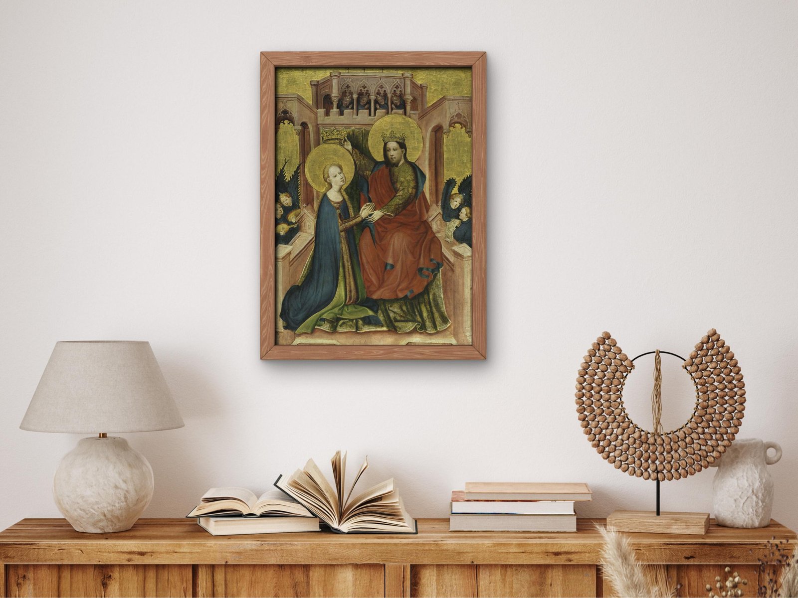 Coronation of the Virgin by Master of the Frondenberg Altarpiece, 1410, Medieval and Byzantine Art, fine art print