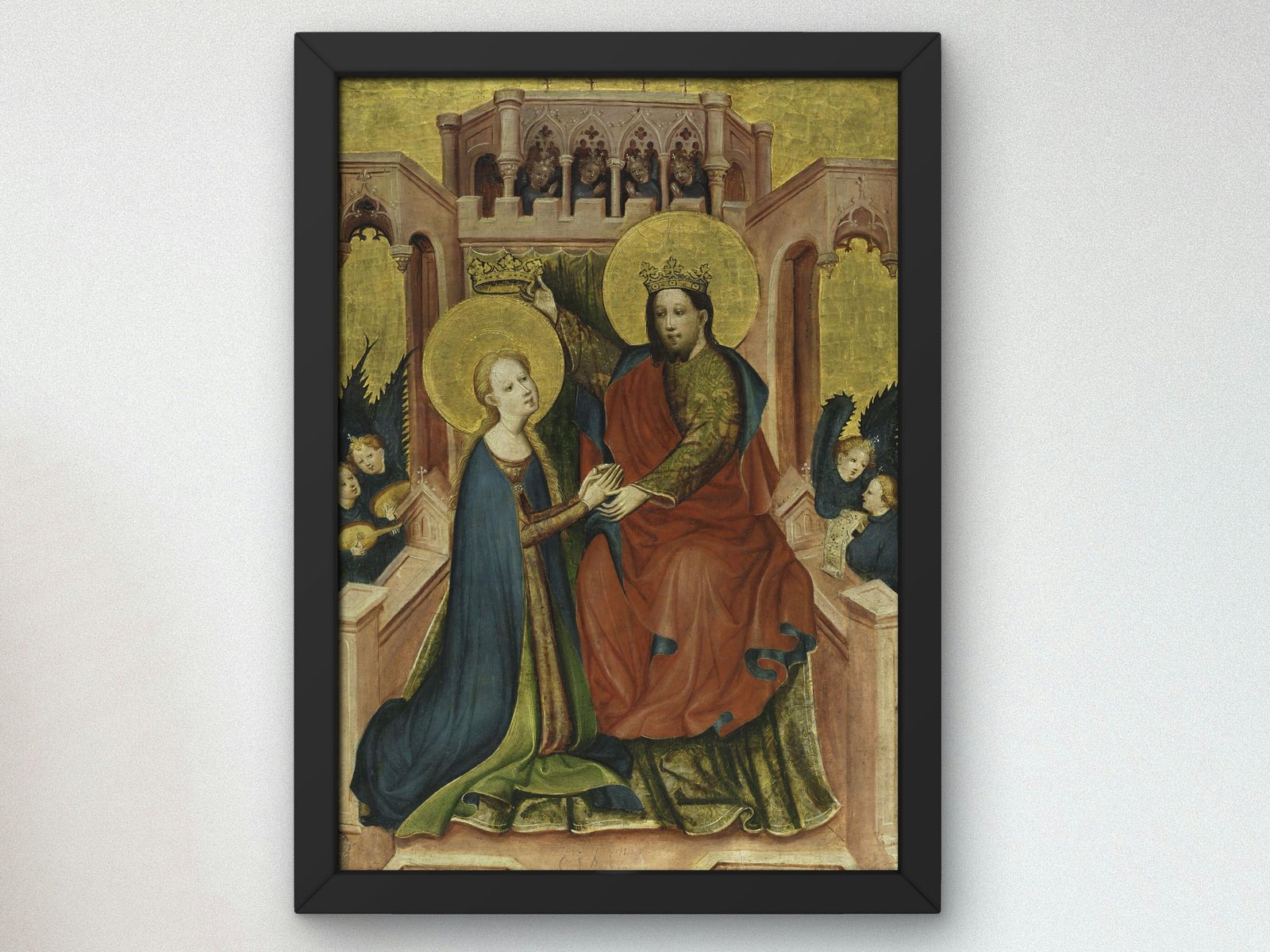 Coronation of the Virgin by Master of the Frondenberg Altarpiece, 1410, Medieval and Byzantine Art, fine art print