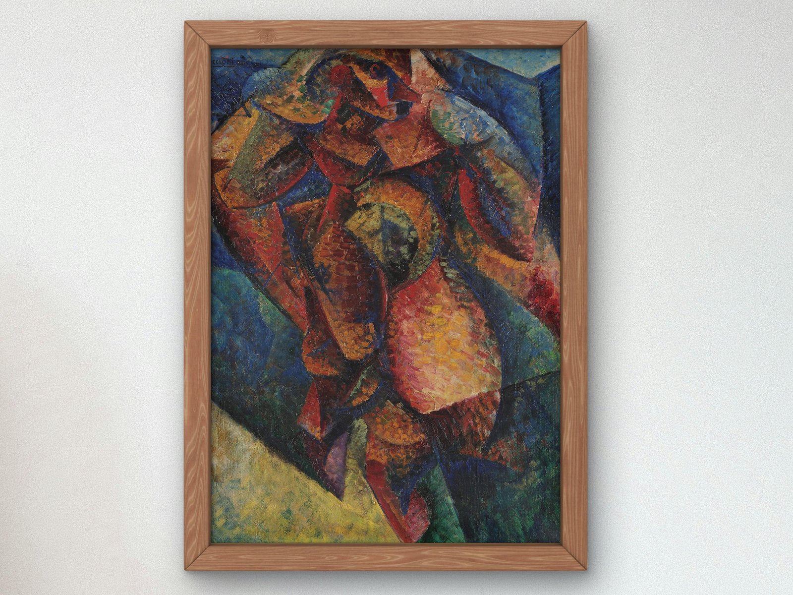 Corpo umano dinamismo by Umberto Boccioni, 1913, Futurism and Constructivism, fine art print