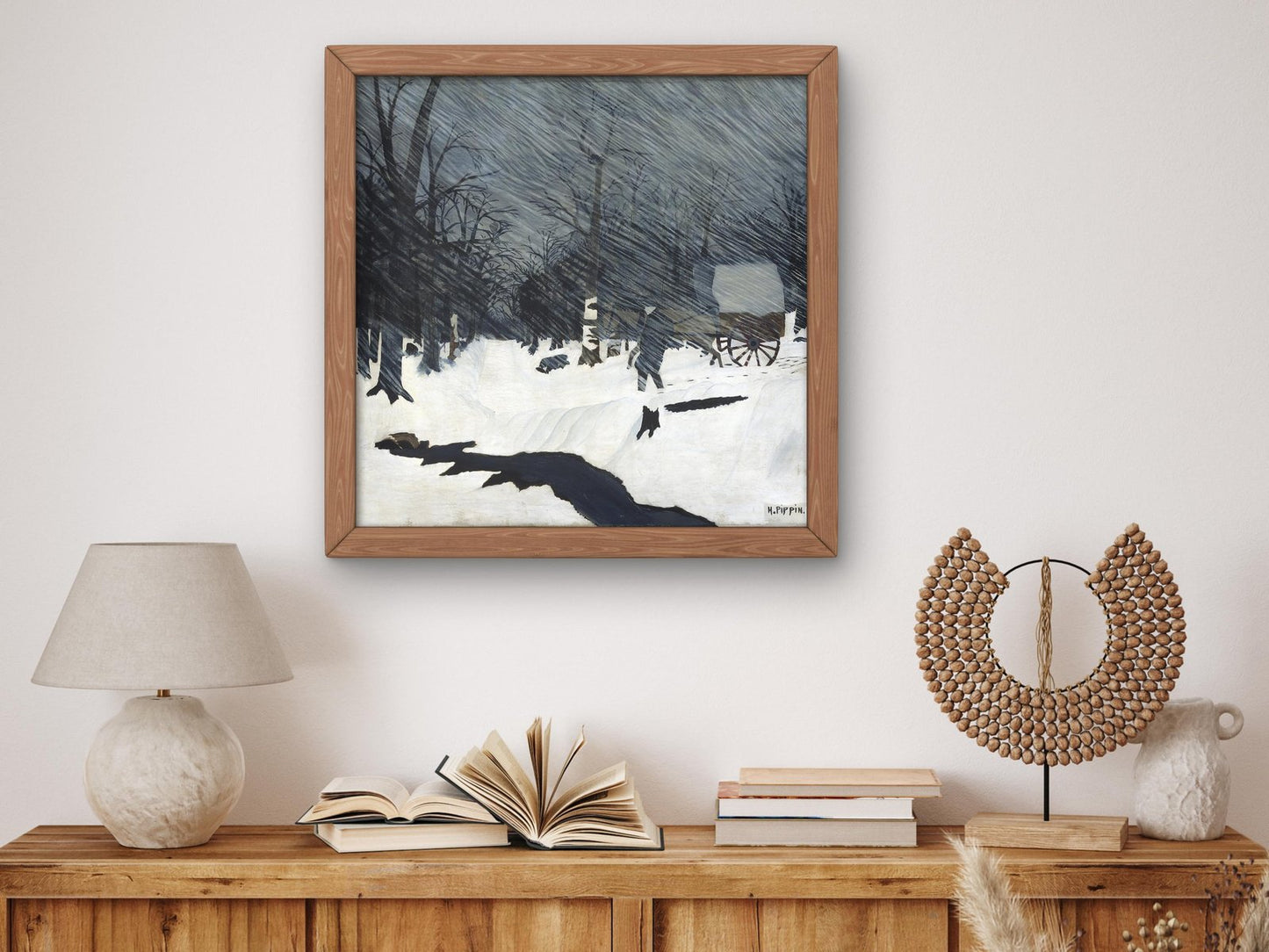 Country Doctor Night Call by Horace Pippin, 1935, Art Deco and American Modernism, fine art print