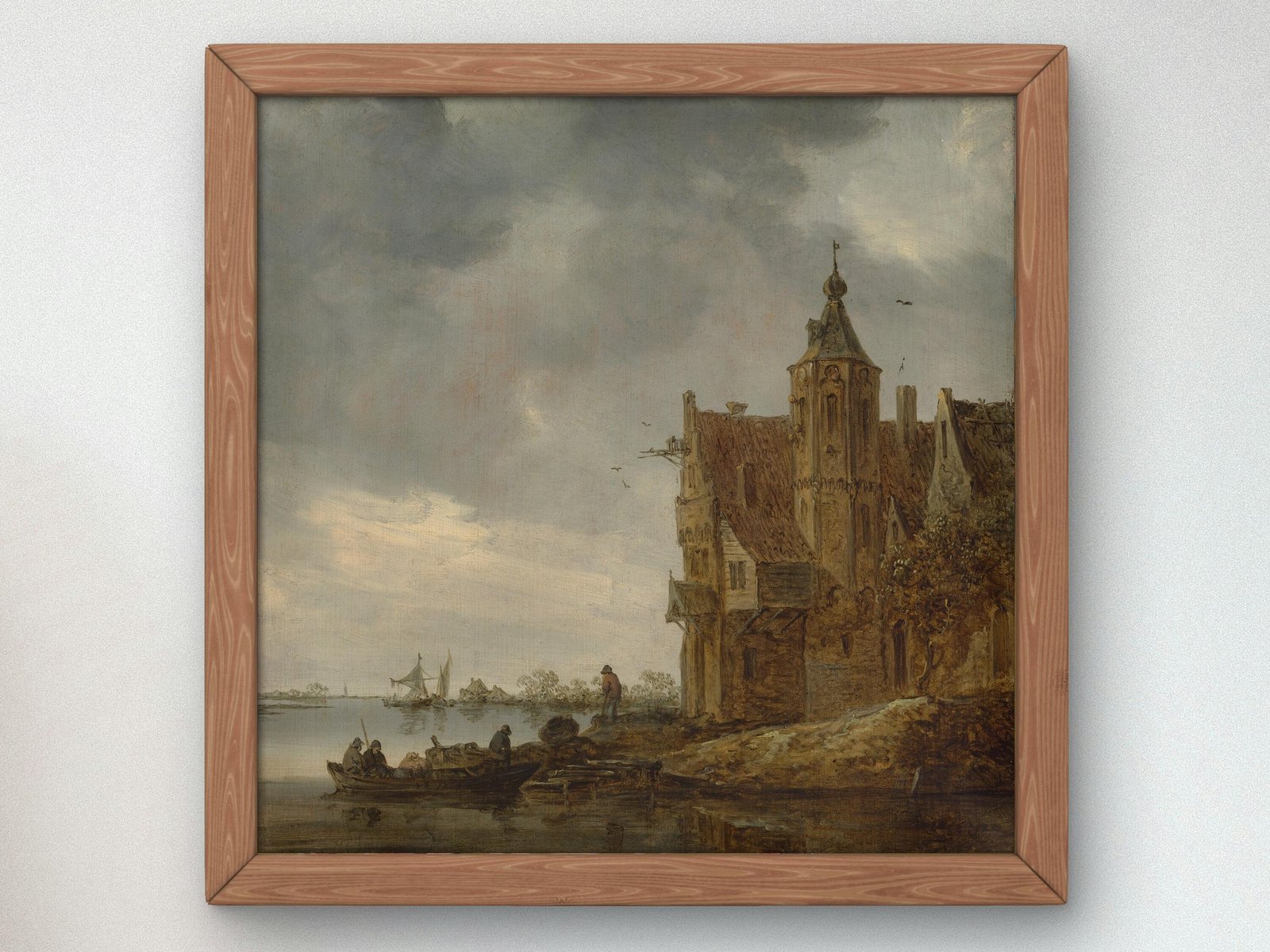 Country House near the Water by Jan van Goyen, 1646, Romanticism and Classical Landscapes, fine art print