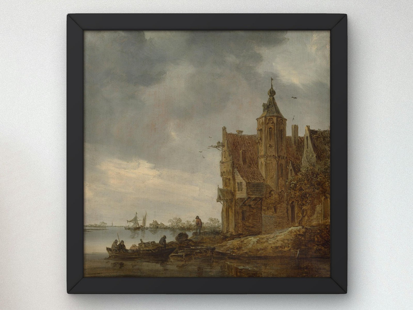 Country House near the Water by Jan van Goyen, 1646, Romanticism and Classical Landscapes, fine art print