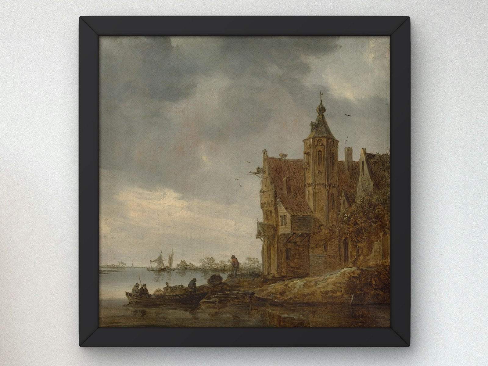 Country House near the Water by Jan van Goyen, 1646, Romanticism and Classical Landscapes, fine art print