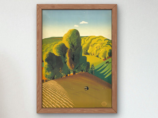 Countryside in Autumn by Edward McKnight Kauffer, 1938, Art Deco and American Modernism, fine art print