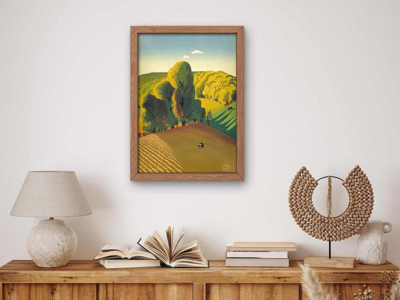 Countryside in Autumn by Edward McKnight Kauffer, 1938, Art Deco and American Modernism, fine art print