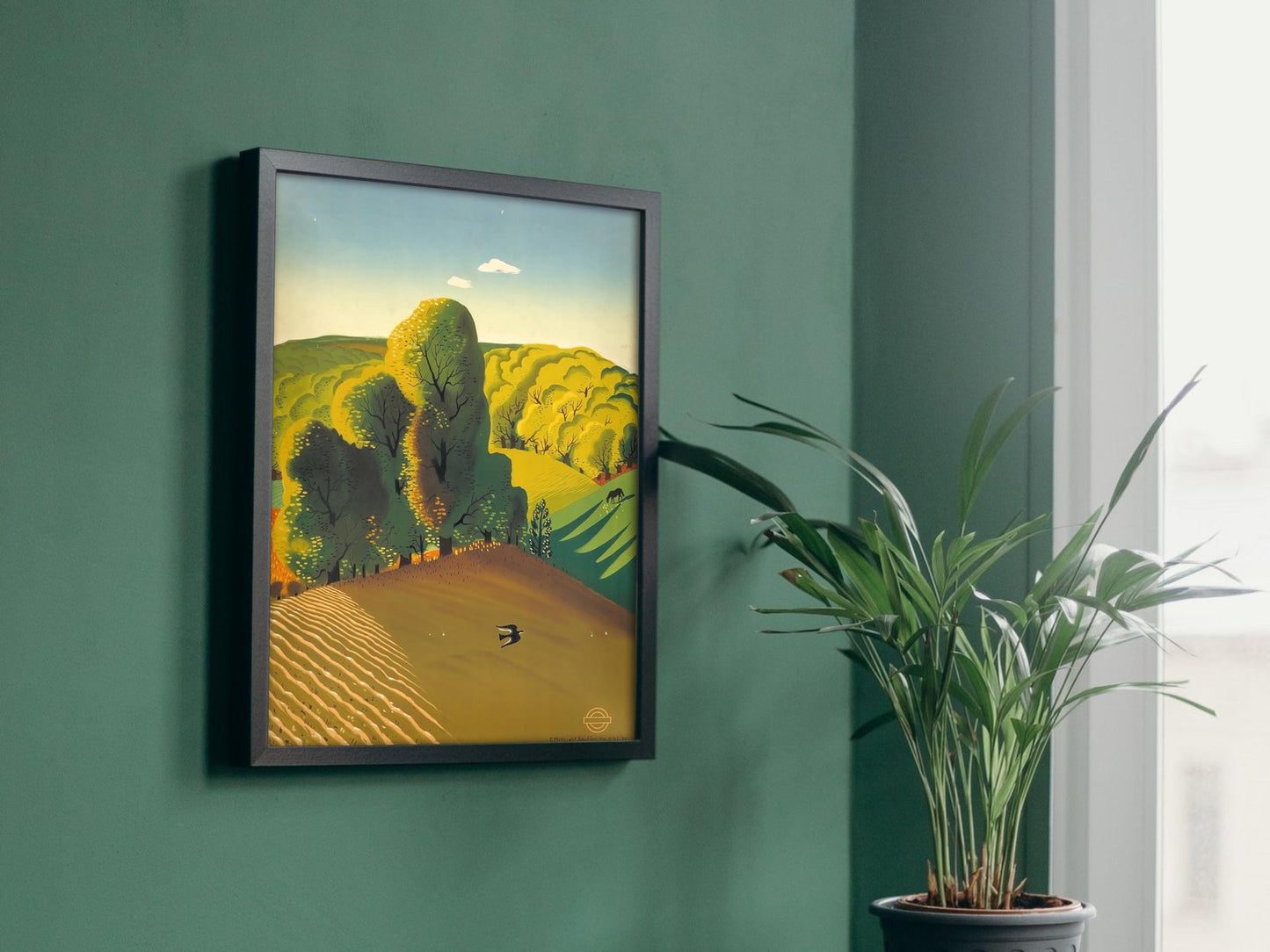 Countryside in Autumn by Edward McKnight Kauffer, 1938, Art Deco and American Modernism, fine art print