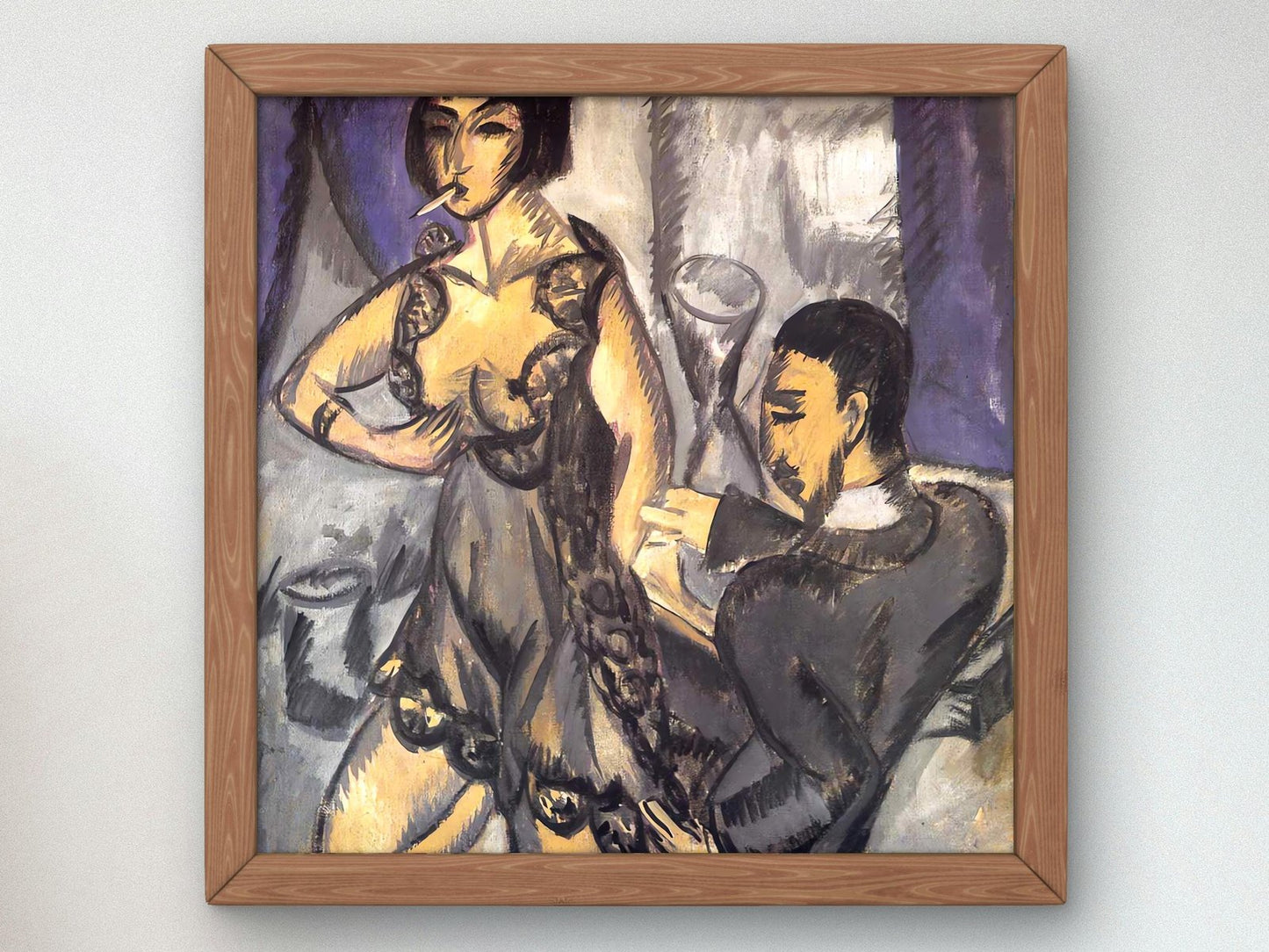 Couple in a Room by Ernst Ludwig Kirchner, 1925, Expressionism and Fauvism, fine art print