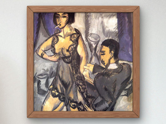Couple in a Room by Ernst Ludwig Kirchner, 1925, Expressionism and Fauvism, fine art print