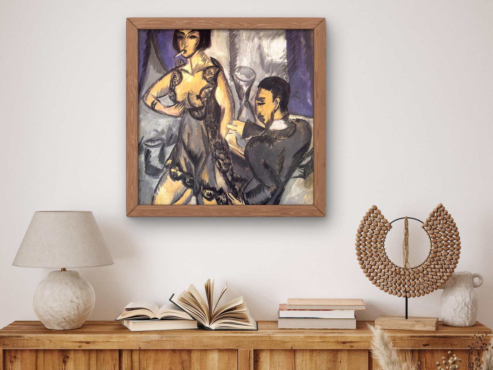 Couple in a Room by Ernst Ludwig Kirchner, 1925, Expressionism and Fauvism, fine art print
