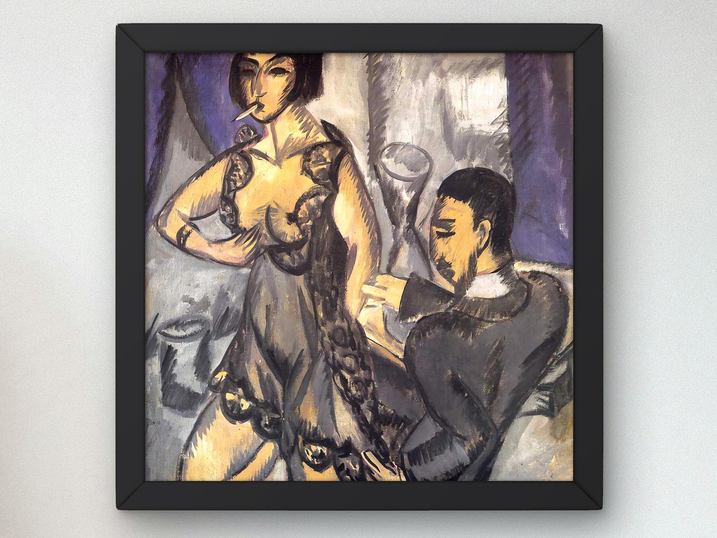 Couple in a Room by Ernst Ludwig Kirchner, 1925, Expressionism and Fauvism, fine art print