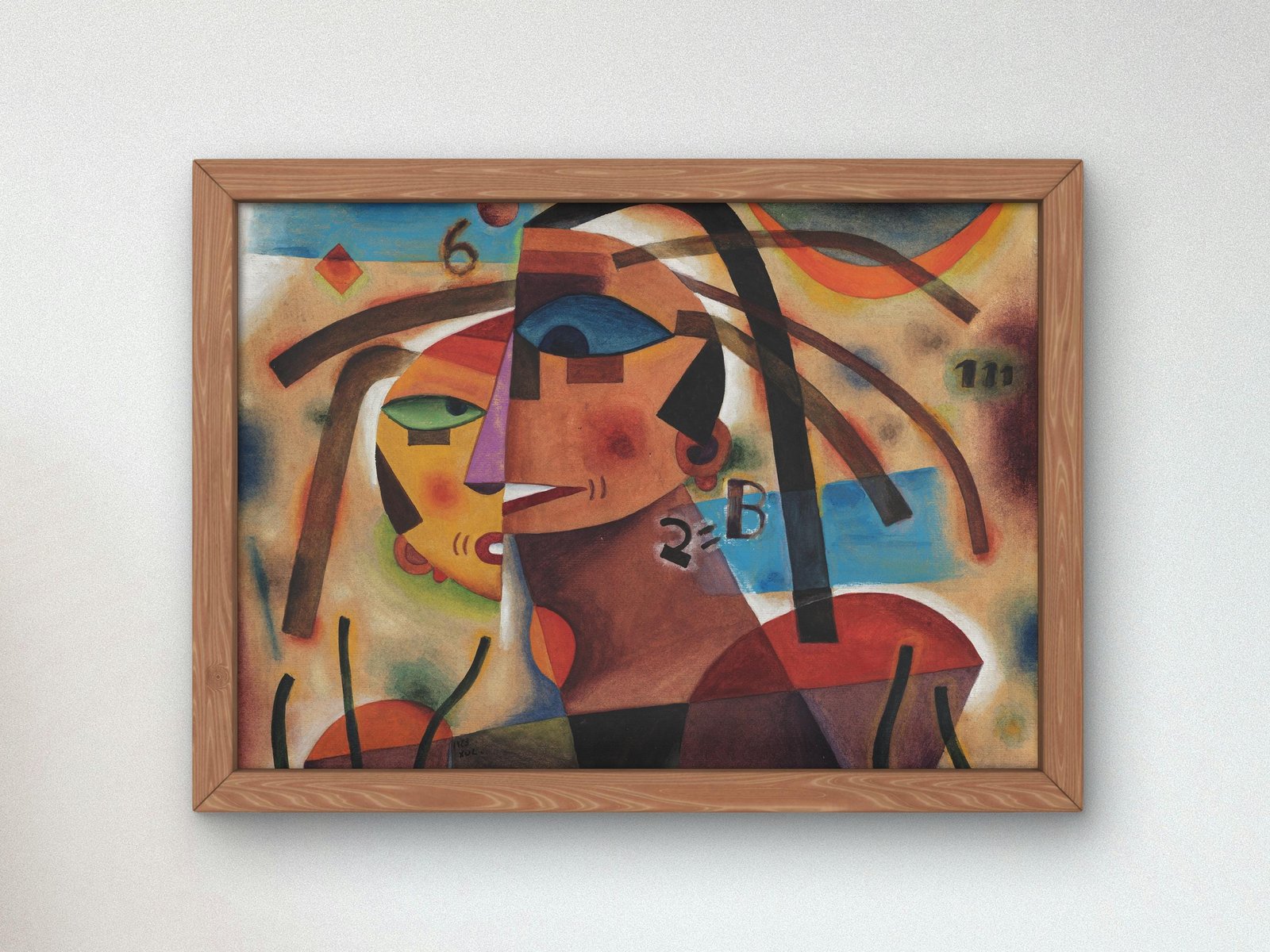 Couple by Xul Solar, 1923, Art Deco and American Modernism, fine art print