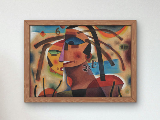 Couple by Xul Solar, 1923, Art Deco and American Modernism, fine art print