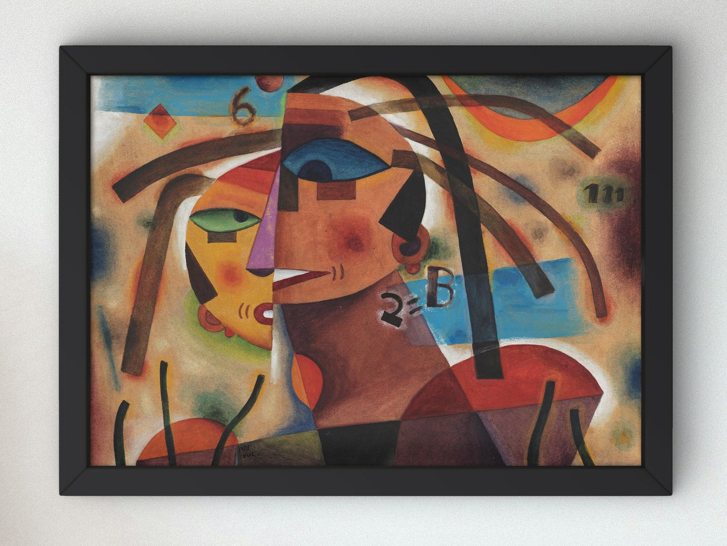 Couple by Xul Solar, 1923, Art Deco and American Modernism, fine art print