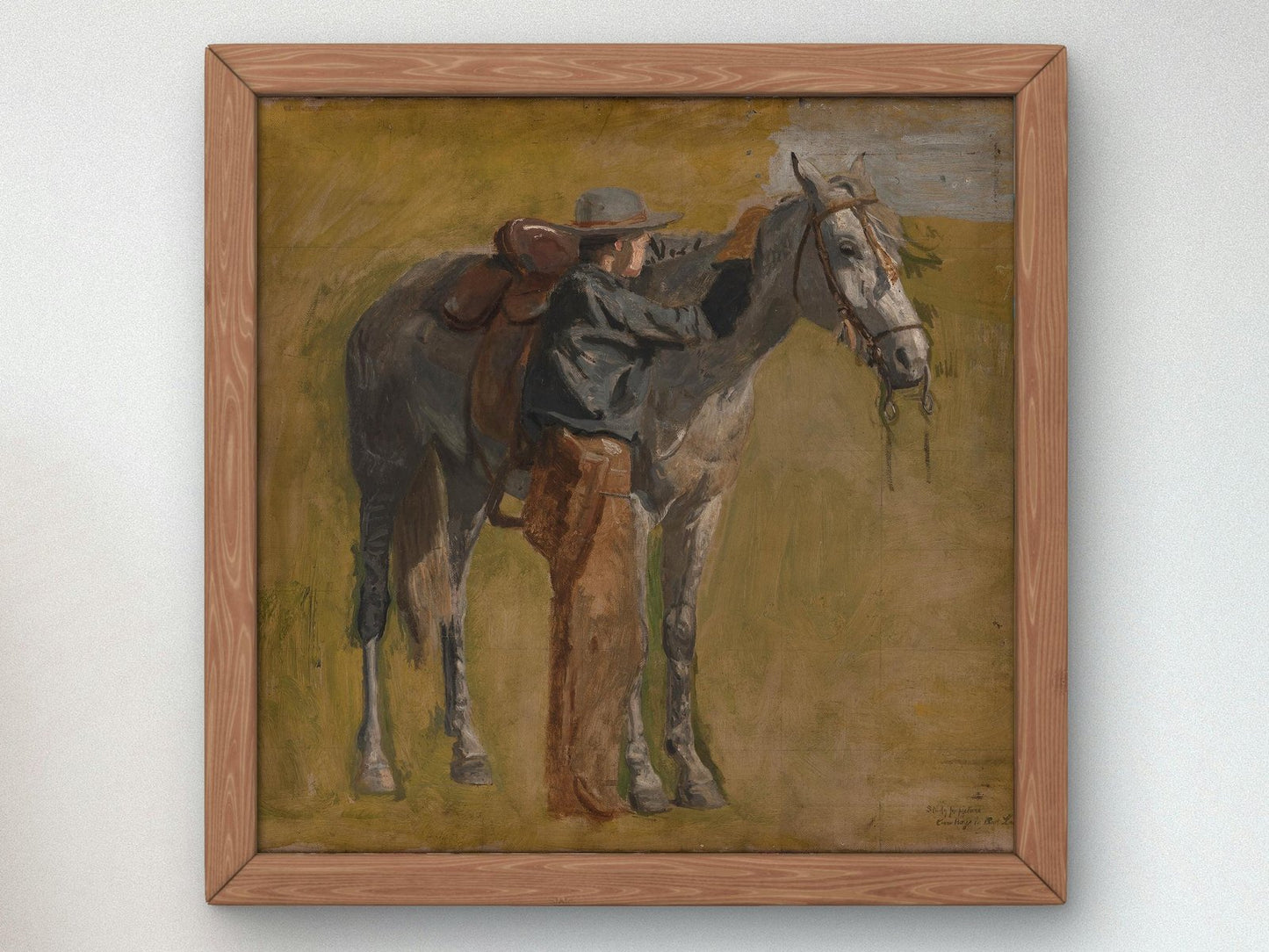 Cowboy Study by Thomas Eakins, 1887, Realism and Naturalism, fine art print