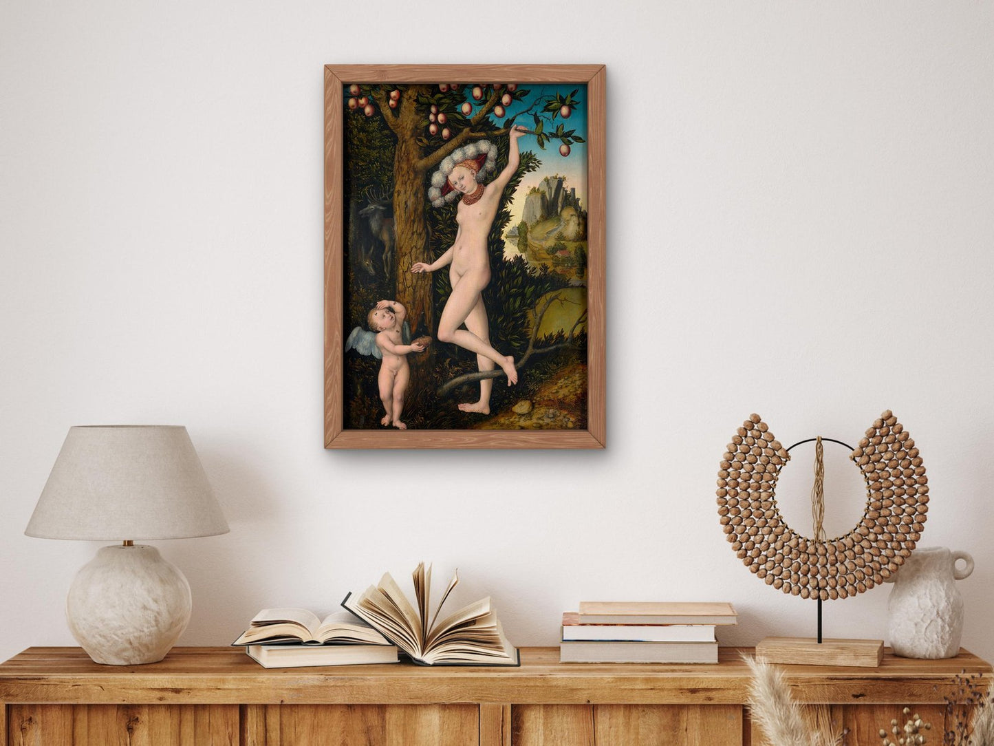 Cupid Complaining to Venus by Lucas Cranach the Elder, 1526, Renaissance, fine art print