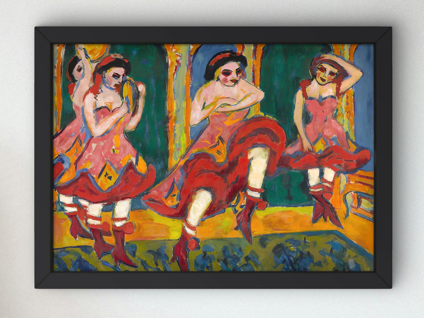 Czardas Dancers by Ernst Ludwig Kirchner, 1925, Expressionism and Fauvism, fine art print