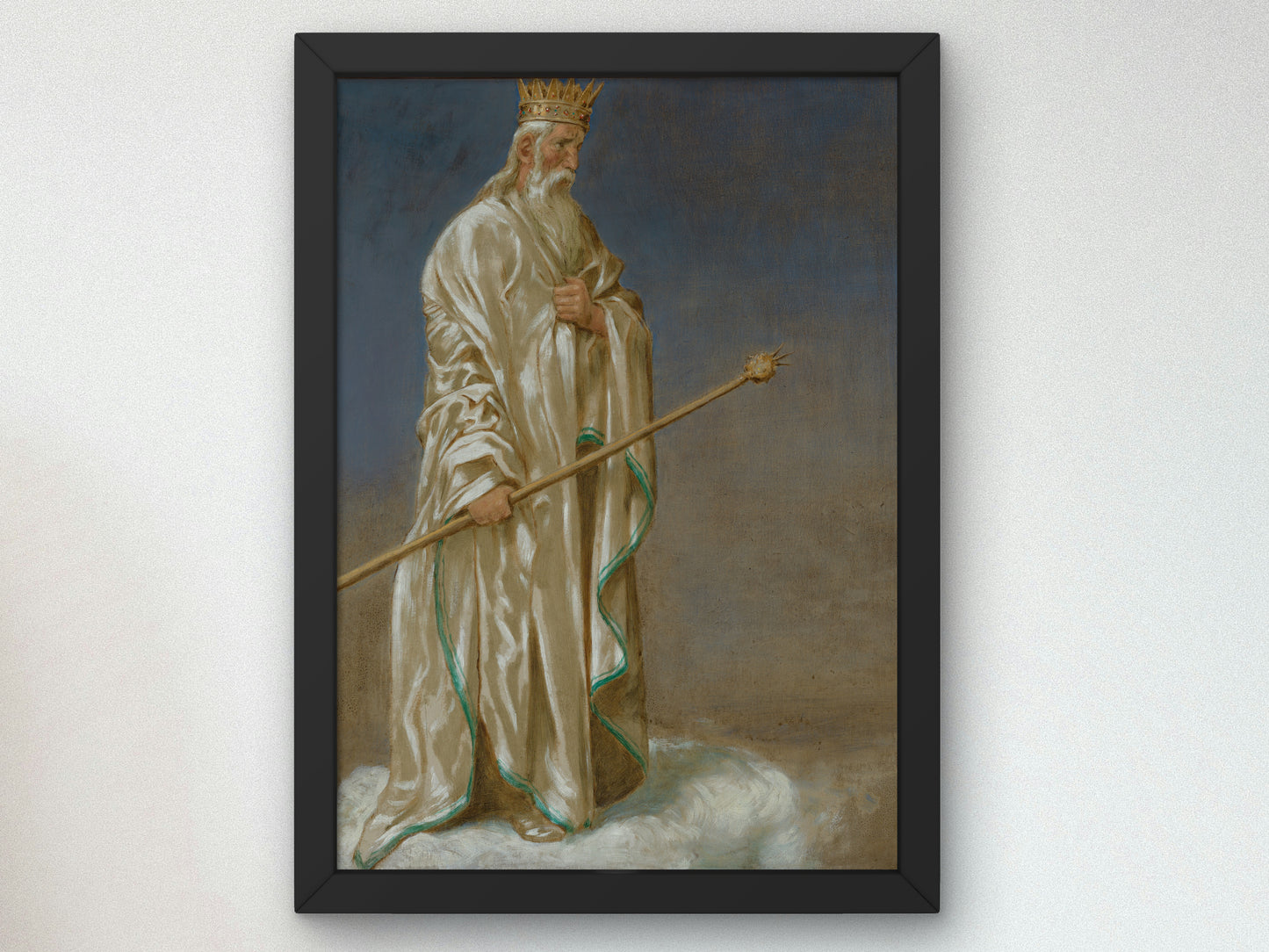January Ice King by Hans Thoma 1906, Wall Art Print, Fine Art Reproduction, Museum Quality Decor, Poster
